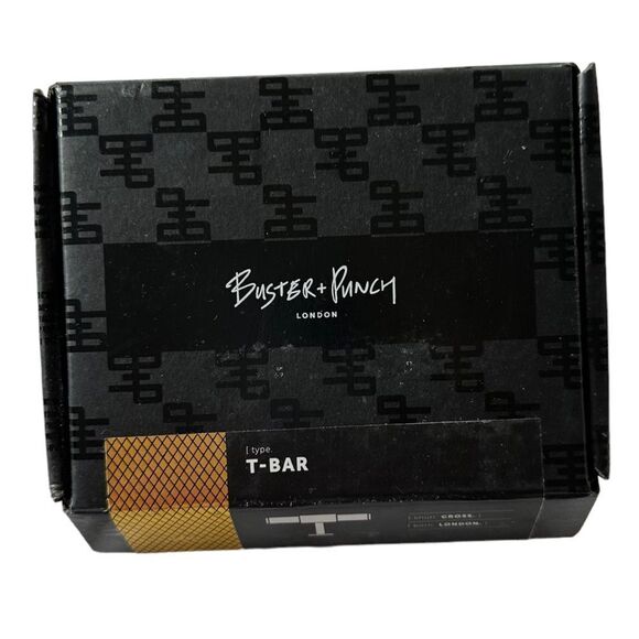 NWOT - BUSTER & PUNCH T-Bar in Brass Cross Knurl Pattern - Picture 9 of 10